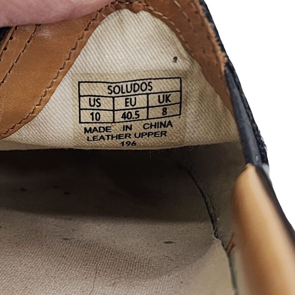 Soludos Leather Embossed Croc Bondi Platform Sneakers Black Size 10 - Picture 8 of 11